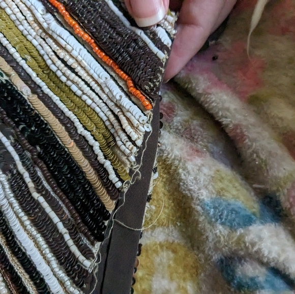 Carolina Herrera Beaded Sequin Sample Skirt - Picture 7 of 10